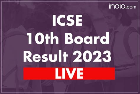 icse board 10th result 2023